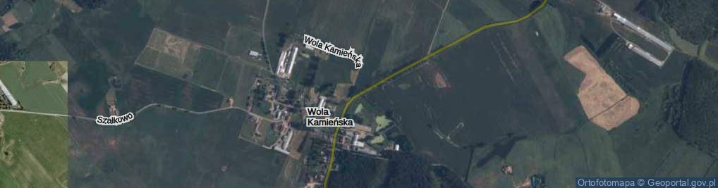 Zdjęcie satelitarne Wola Kamieńska ul.
